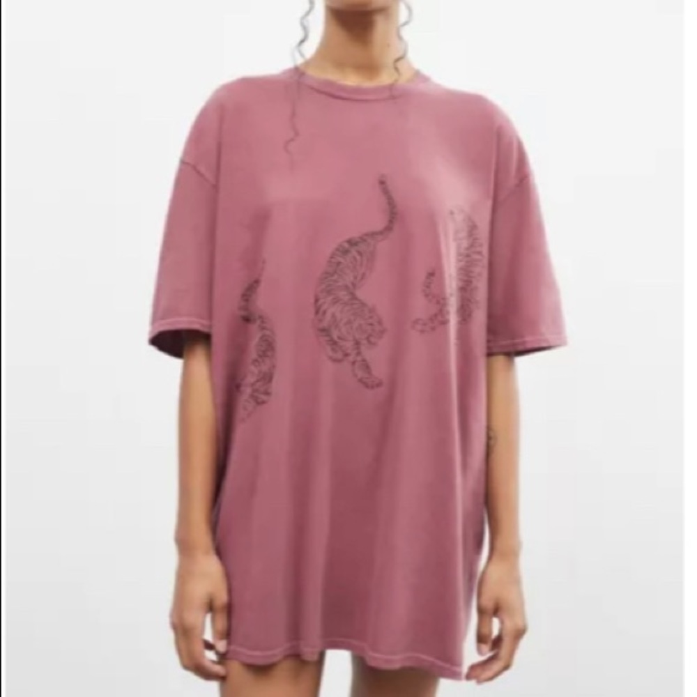 Project Social T Tiger Overdyed T-Shirt Dress